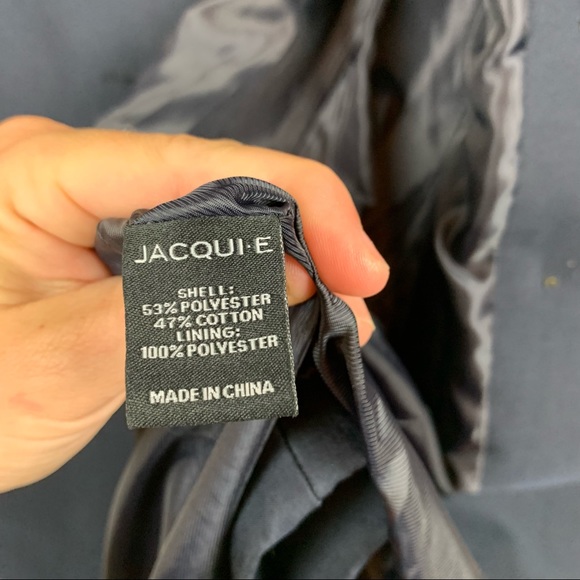 JACQUI-E Black Label Ashley Navy Trench - Picture 10 of 11